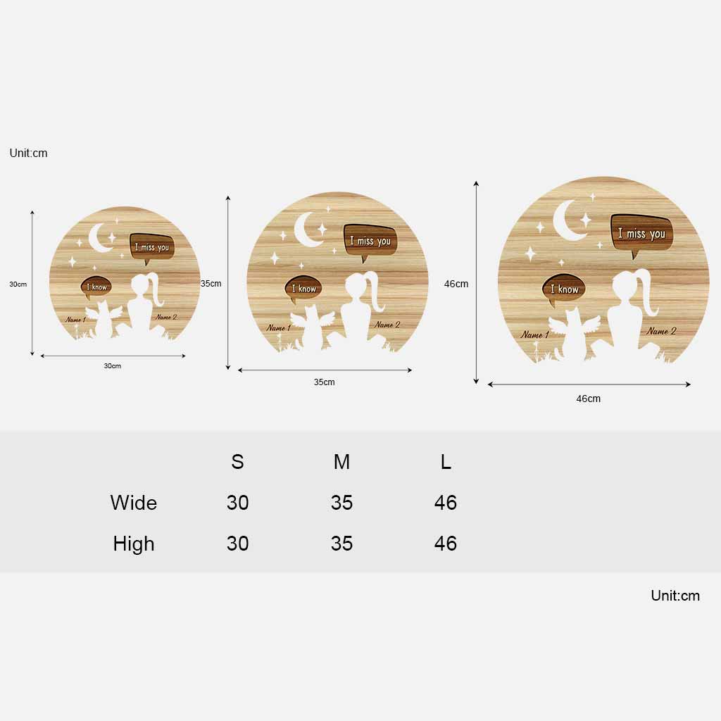 Tu me manques - Panneau en bois personnalisé pour chat