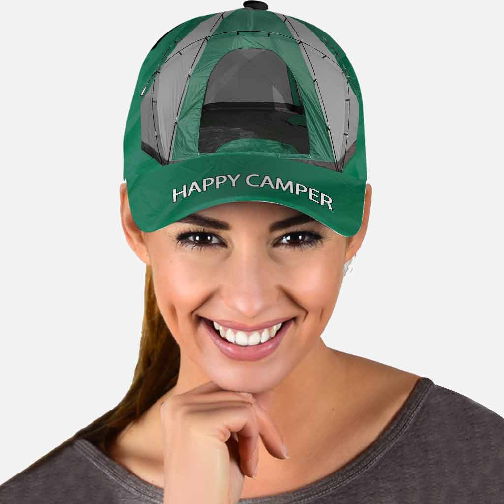 Casquette Happy Camper avec trous d'aération imprimés