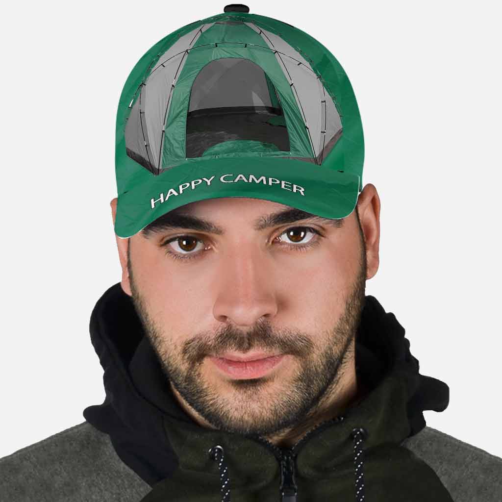 Casquette Happy Camper avec trous d'aération imprimés