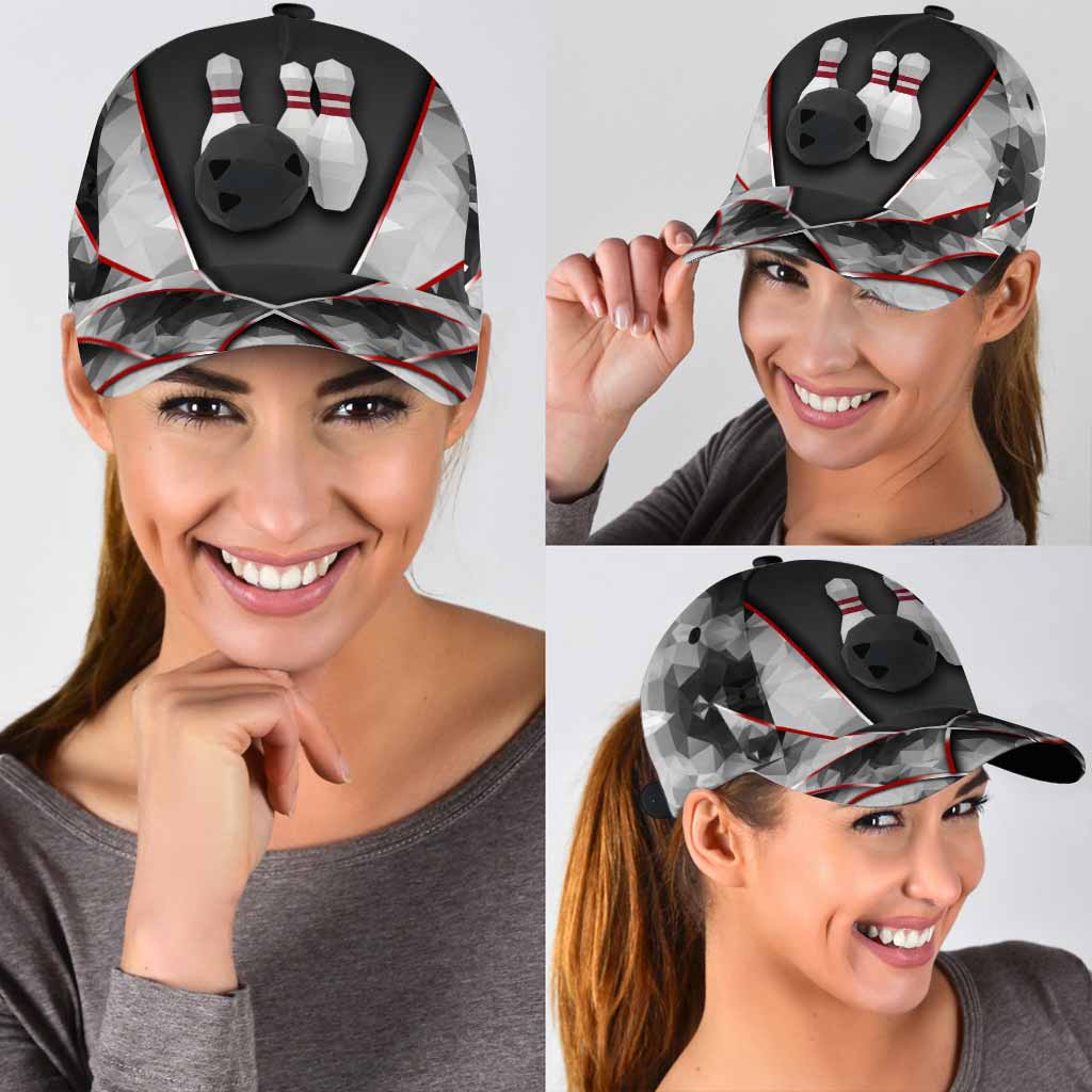 Casquette de bowling Love avec trous d'aération imprimés