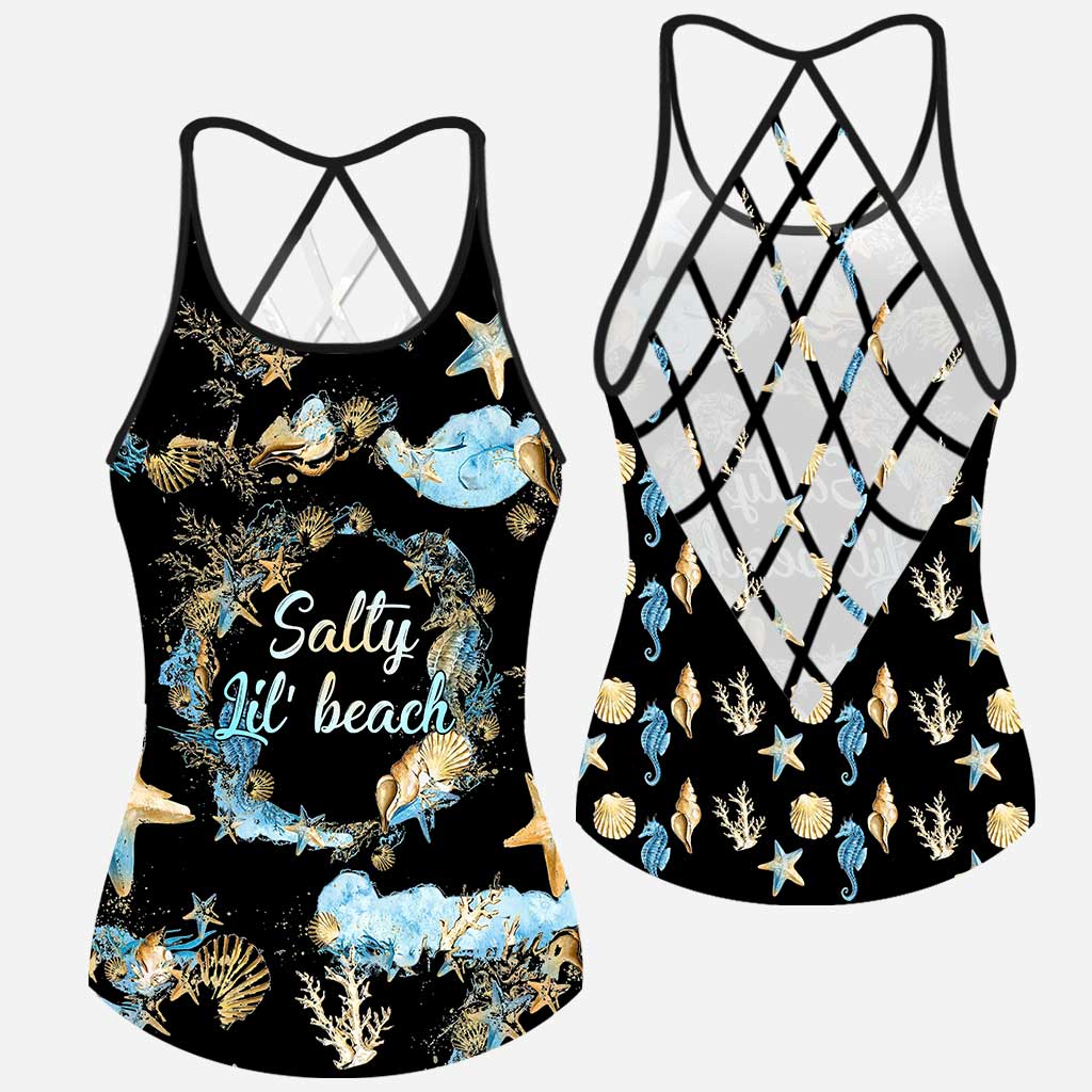 Salty Lil' Beach - Sea Lover Cross Tank Top
