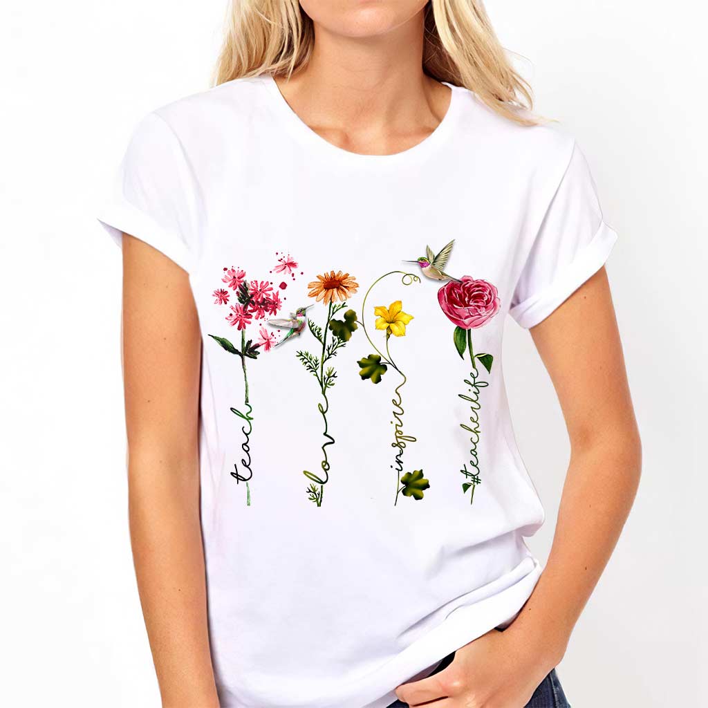 Enseigner, aimer, inspirer - T-shirt et sweat à capuche personnalisés pour enseignants