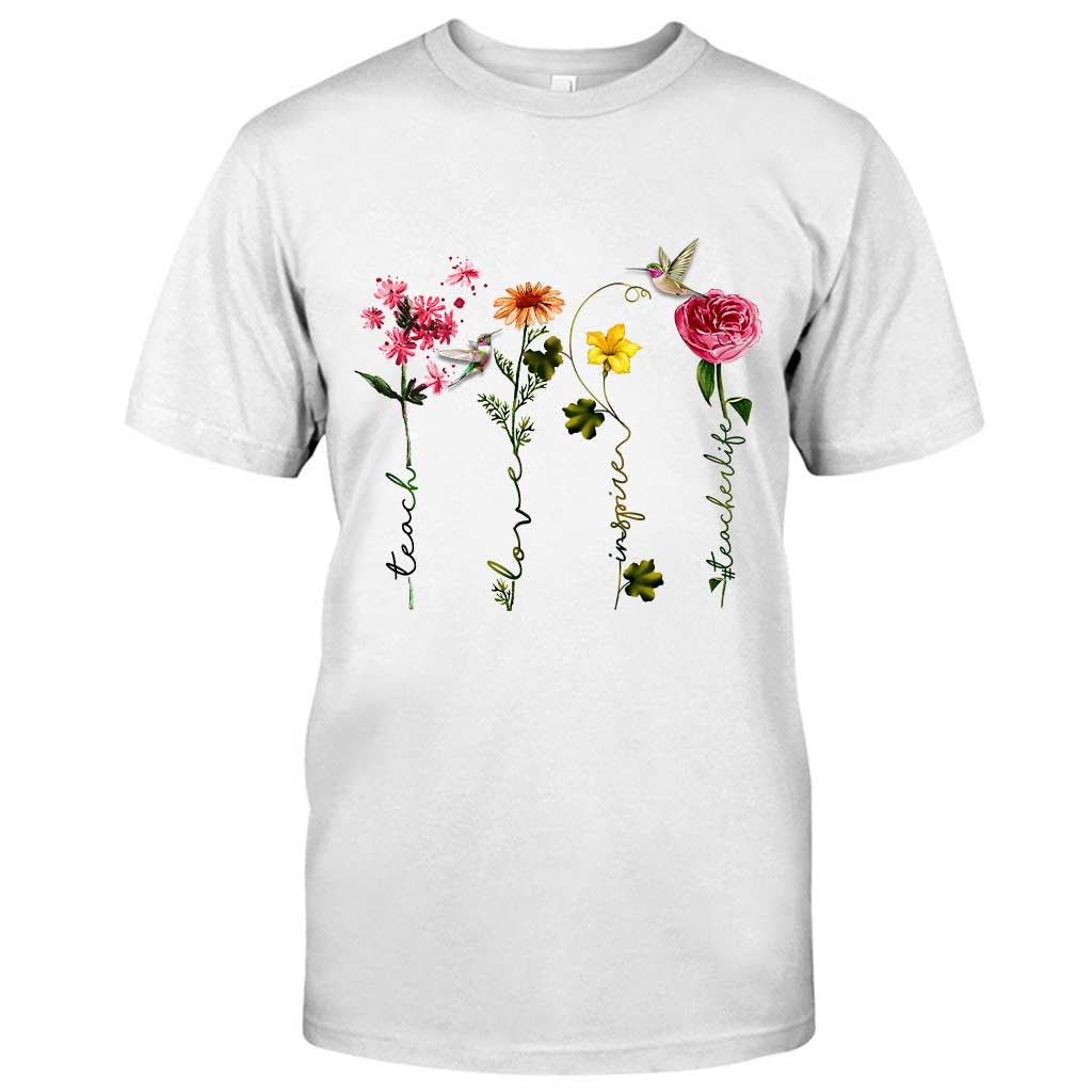 Enseigner, aimer, inspirer - T-shirt et sweat à capuche personnalisés pour enseignants