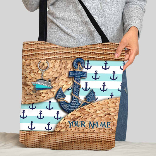 Sea Lover Eclectic Style - Personalized Sea Lover Tote Bag With 3D Pattern Print