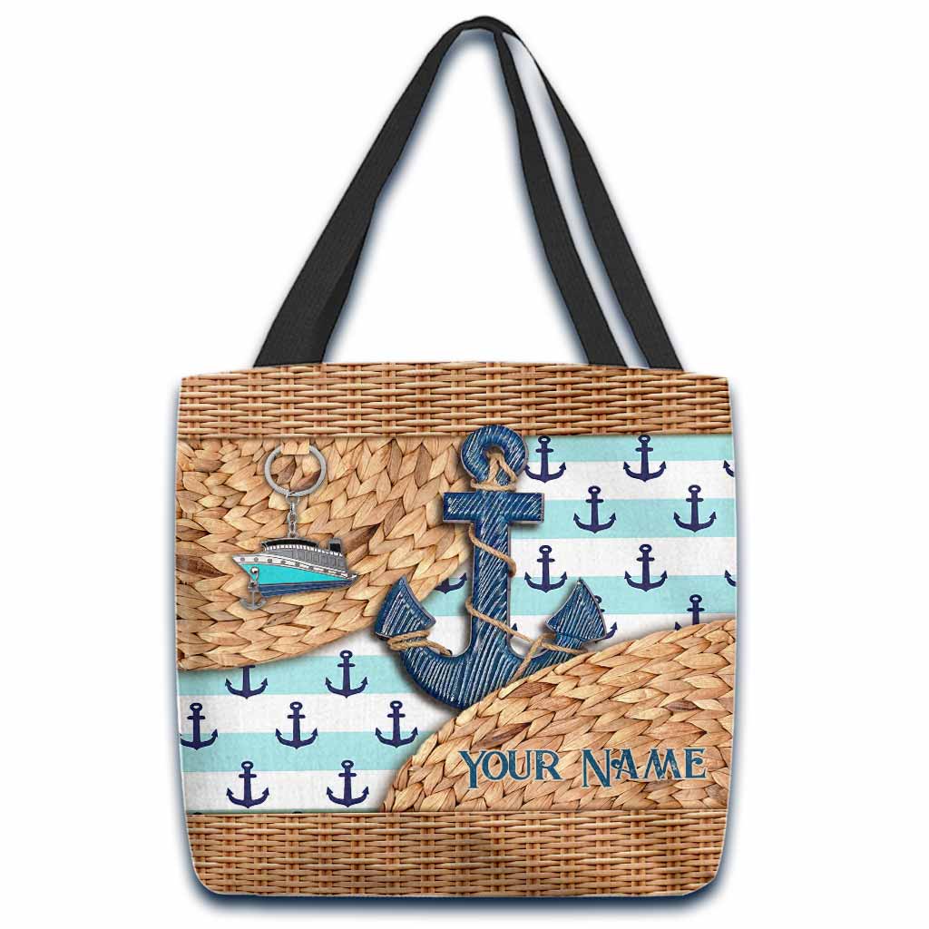 Sac fourre-tout personnalisé « Amoureux de la mer » avec motif imprimé en 3D, style éclectique