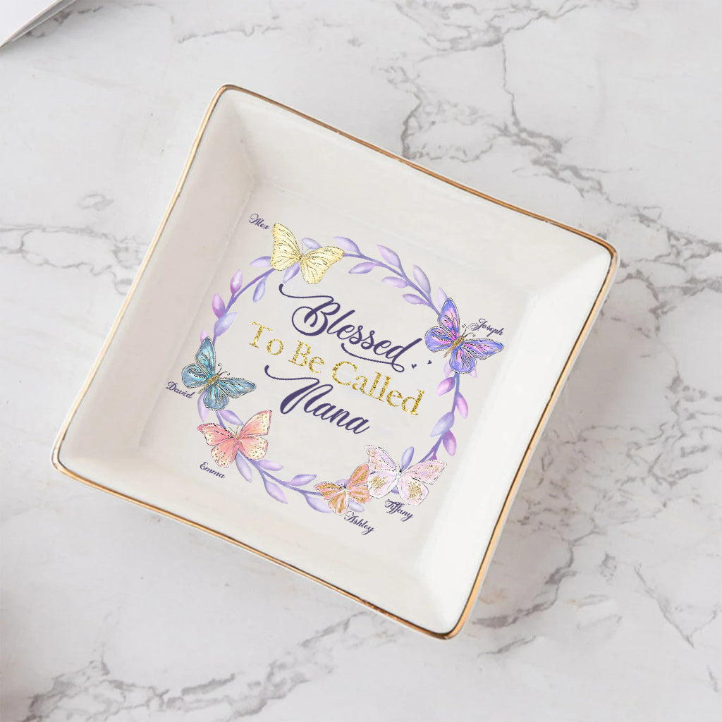 Heureuse d'être appelée Nana - Porte-bijoux personnalisé pour la fête des mères