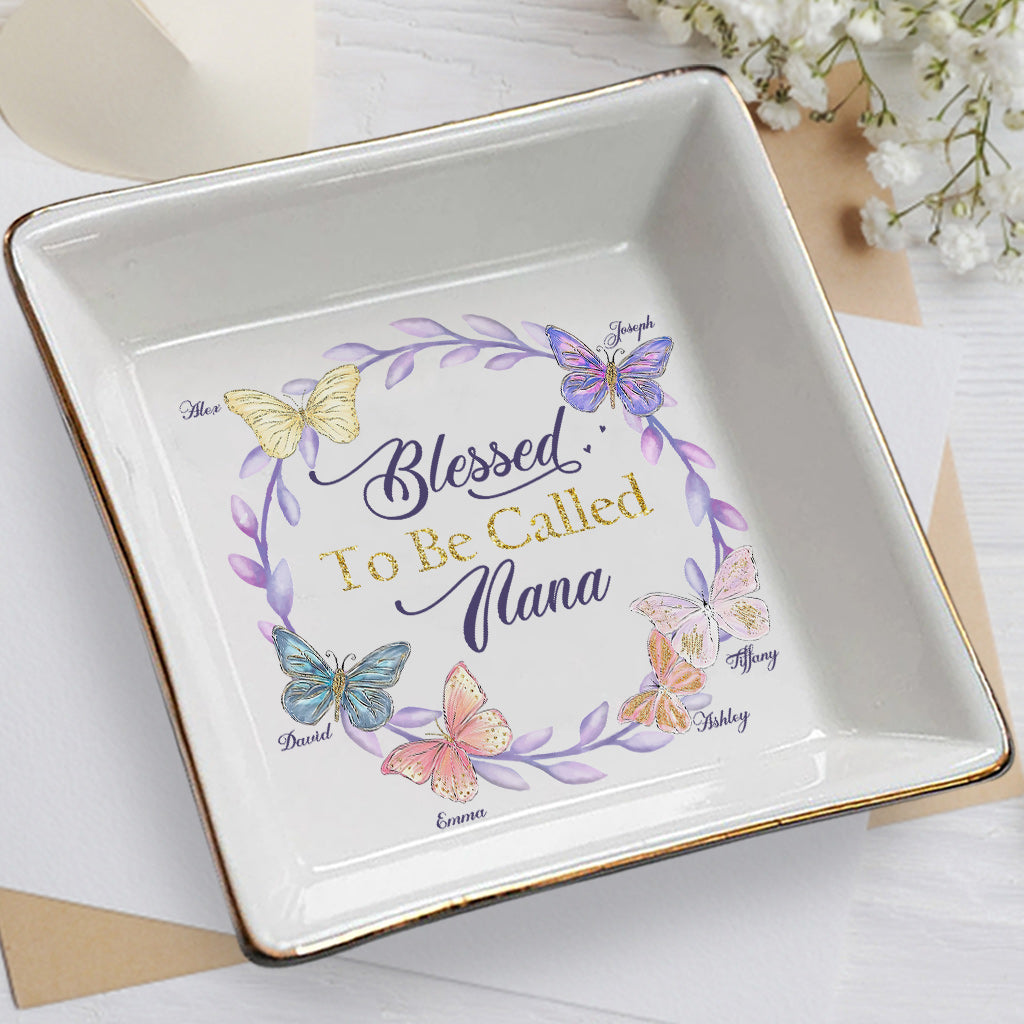 Heureuse d'être appelée Nana - Porte-bijoux personnalisé pour la fête des mères