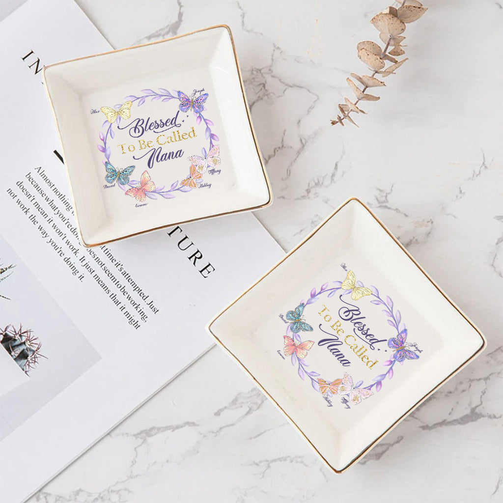 Heureuse d'être appelée Nana - Porte-bijoux personnalisé pour la fête des mères