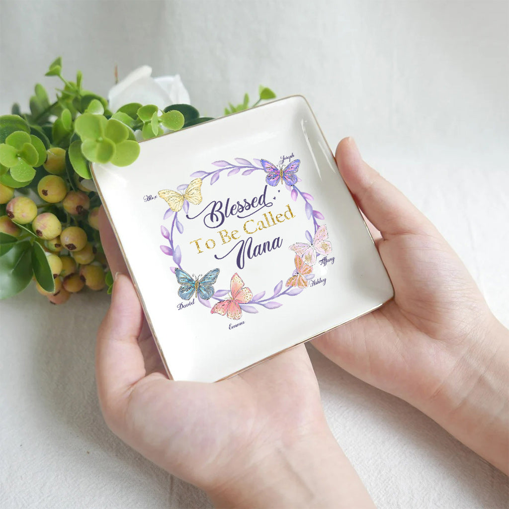 Heureuse d'être appelée Nana - Porte-bijoux personnalisé pour la fête des mères