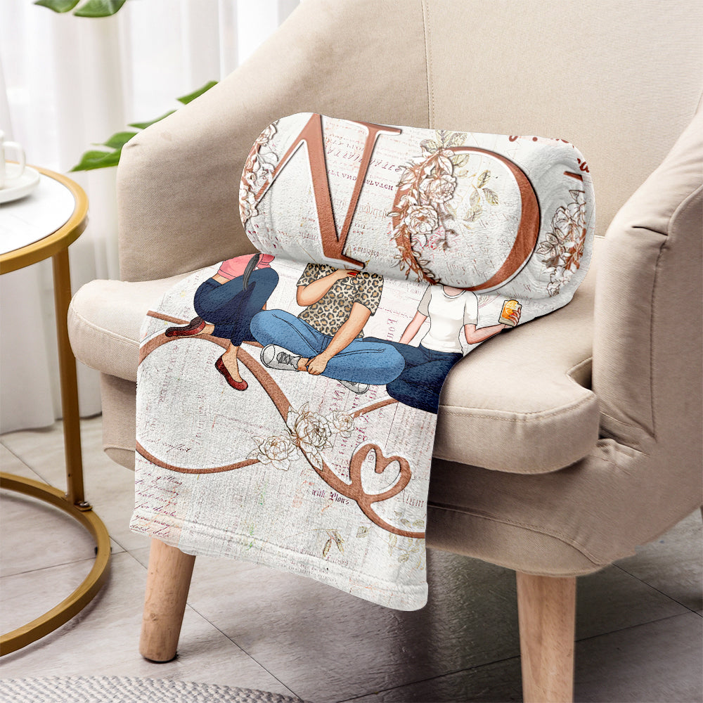 Nous t'aimons infiniment et au-delà - Couverture personnalisée pour la fête des mères