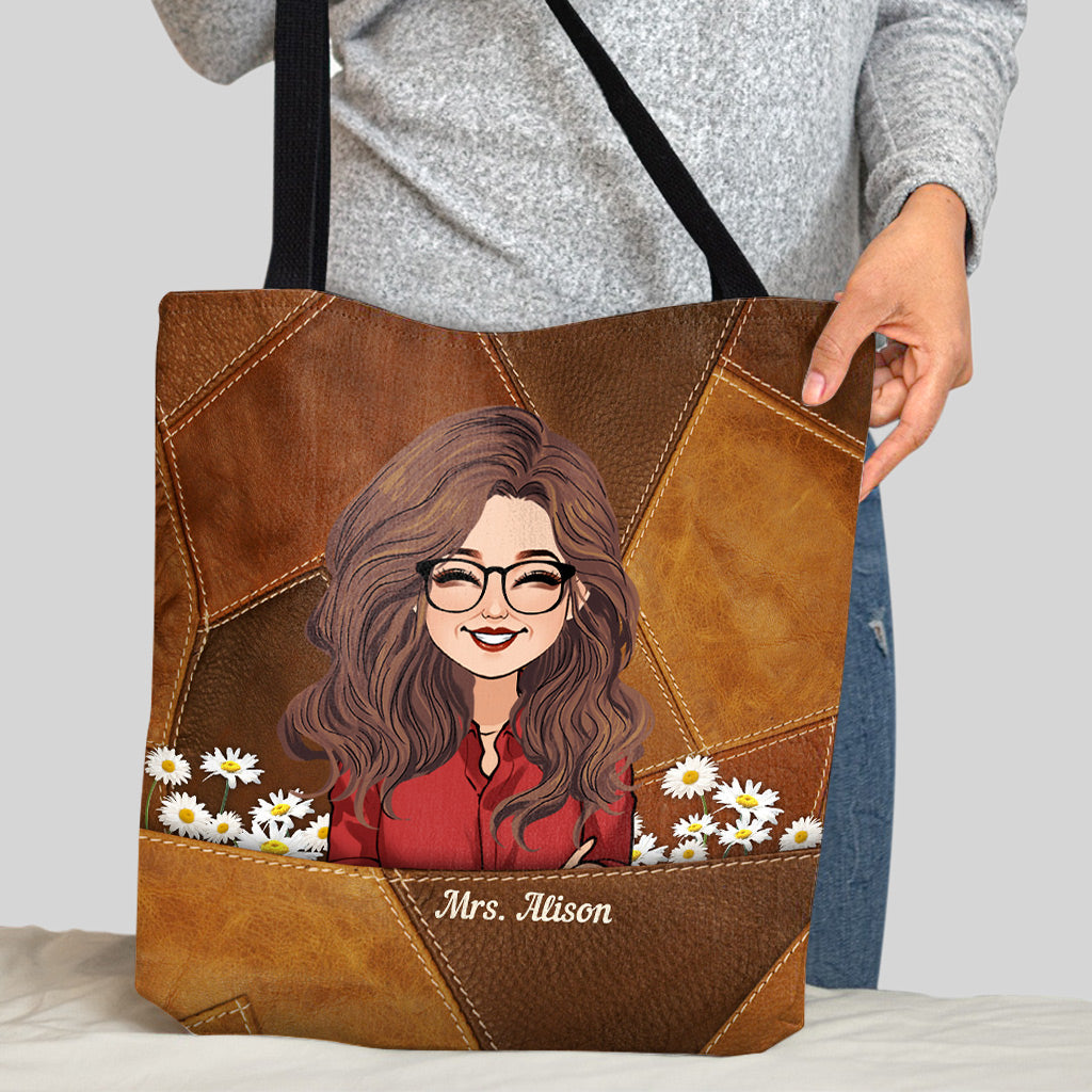 Il faut avoir un grand cœur - Sac fourre-tout personnalisé pour enseignants