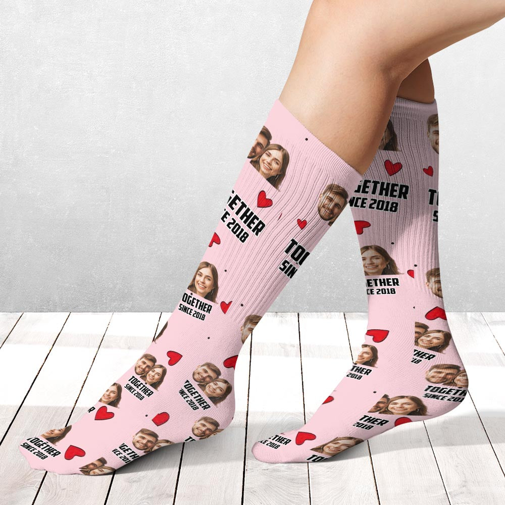 You Are My Missing Piece - Personalized Couple Socks