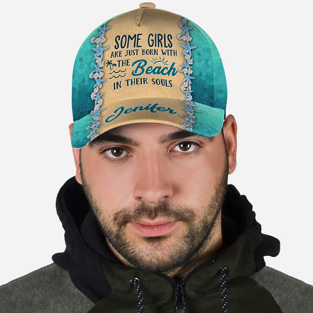 Certaines filles naissent tout simplement - Casquette classique personnalisée pour amoureux de la mer