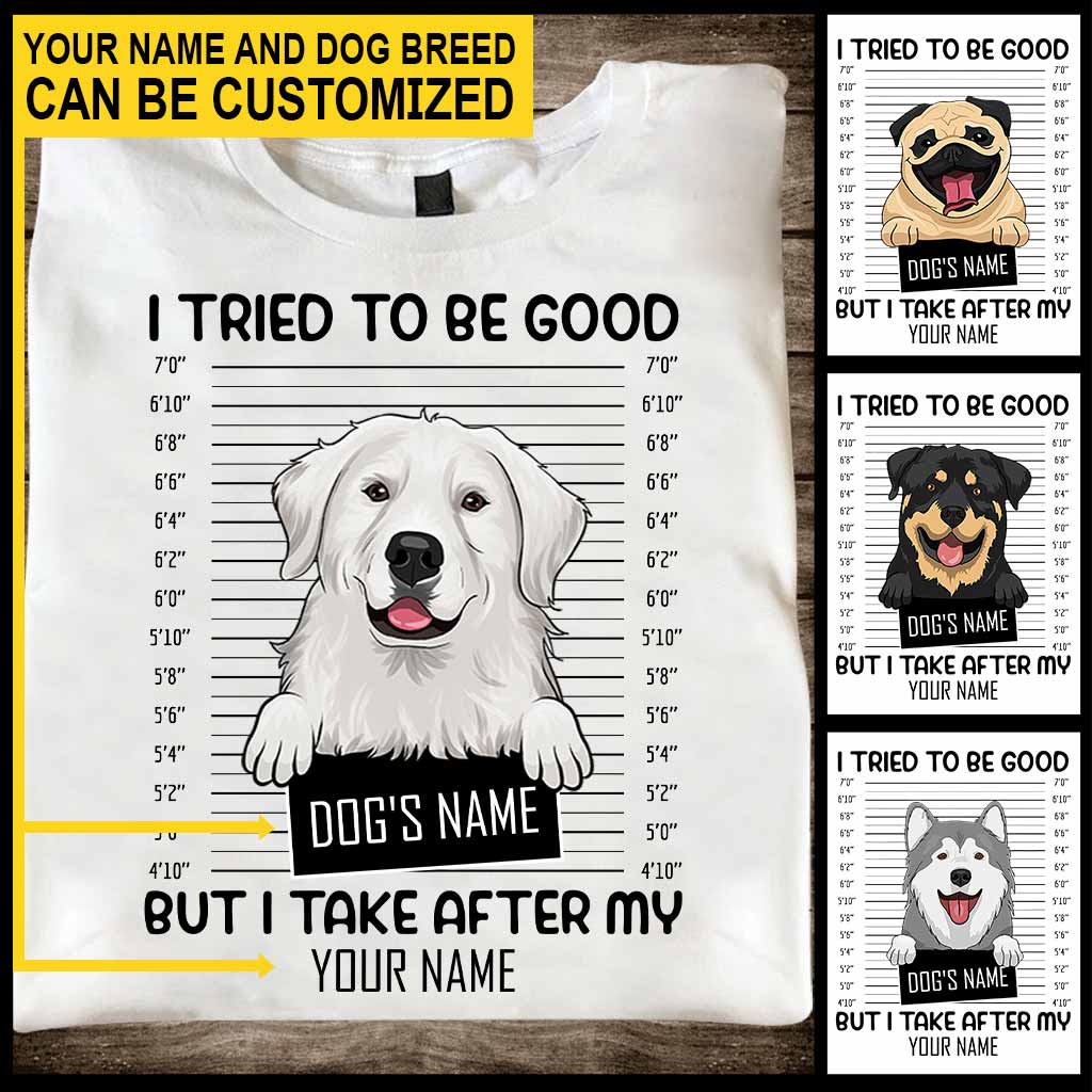 J'ai essayé d'être sage - T-shirt et sweat à capuche personnalisés pour chien