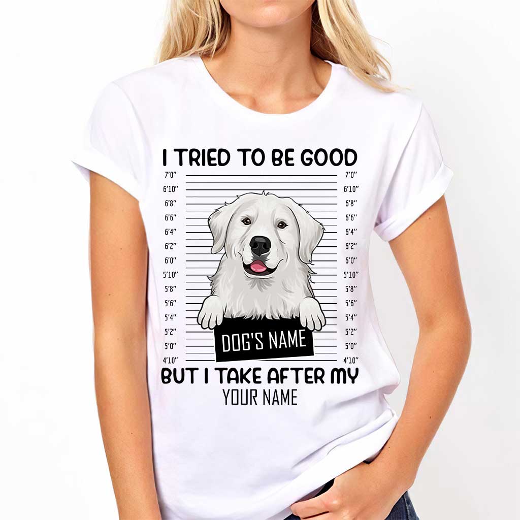 J'ai essayé d'être sage - T-shirt et sweat à capuche personnalisés pour chien
