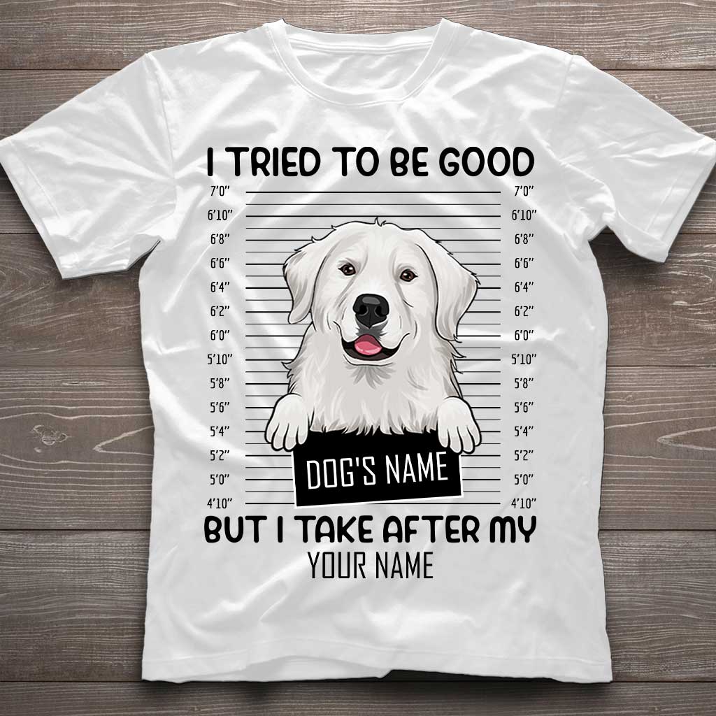 J'ai essayé d'être sage - T-shirt et sweat à capuche personnalisés pour chien