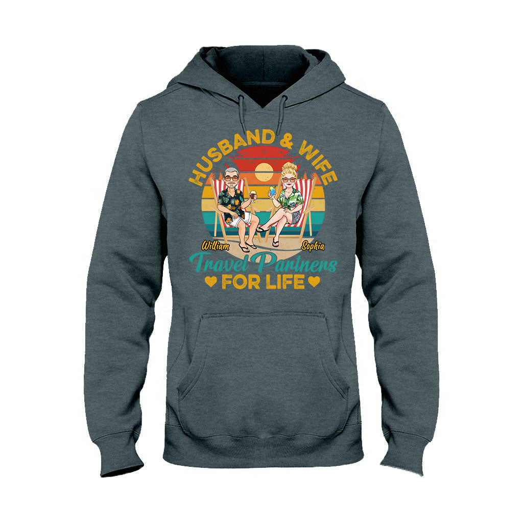 Partenaires de voyage pour la vie - T-shirt et sweat à capuche de voyage personnalisés