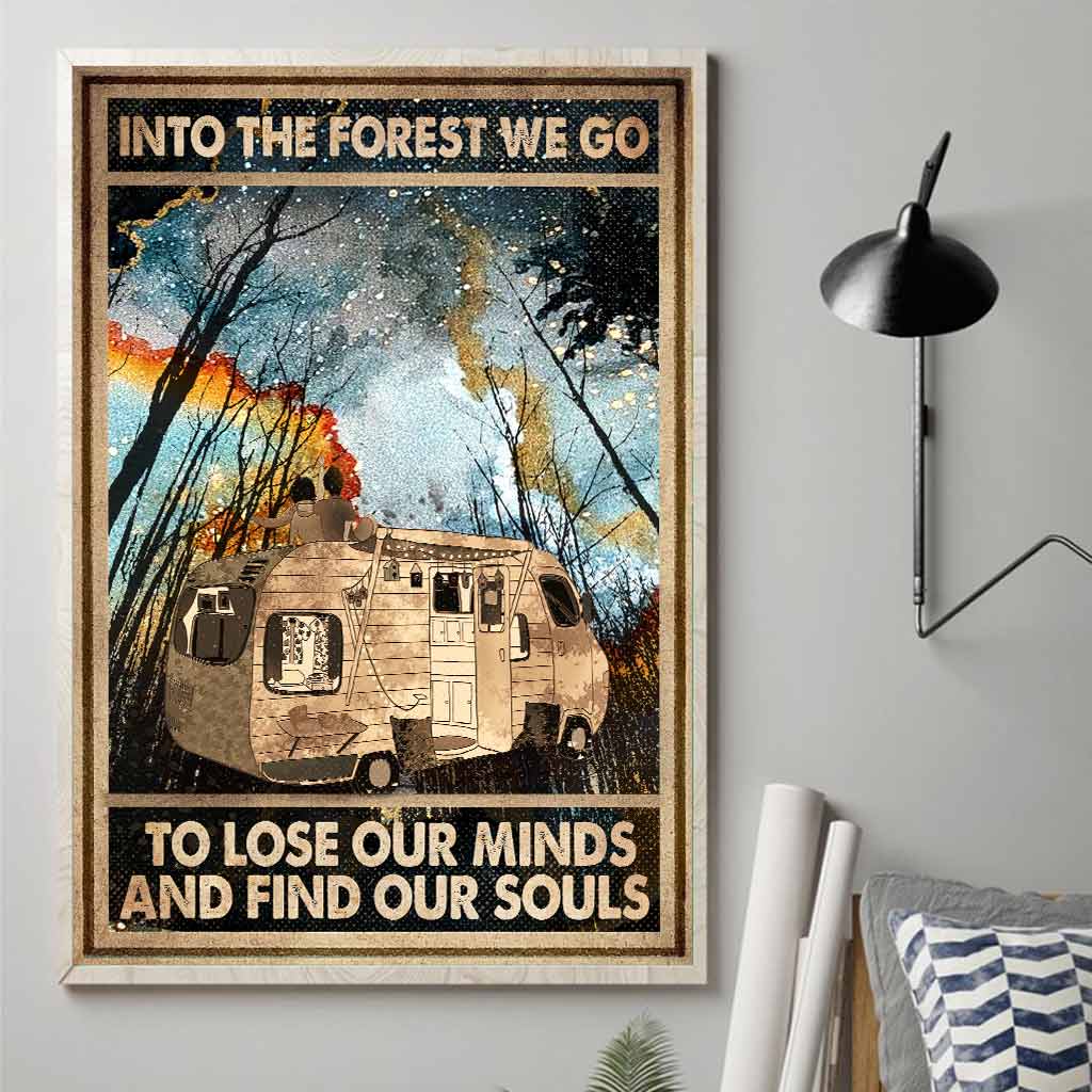 En forêt, on y va - Affiche de camping