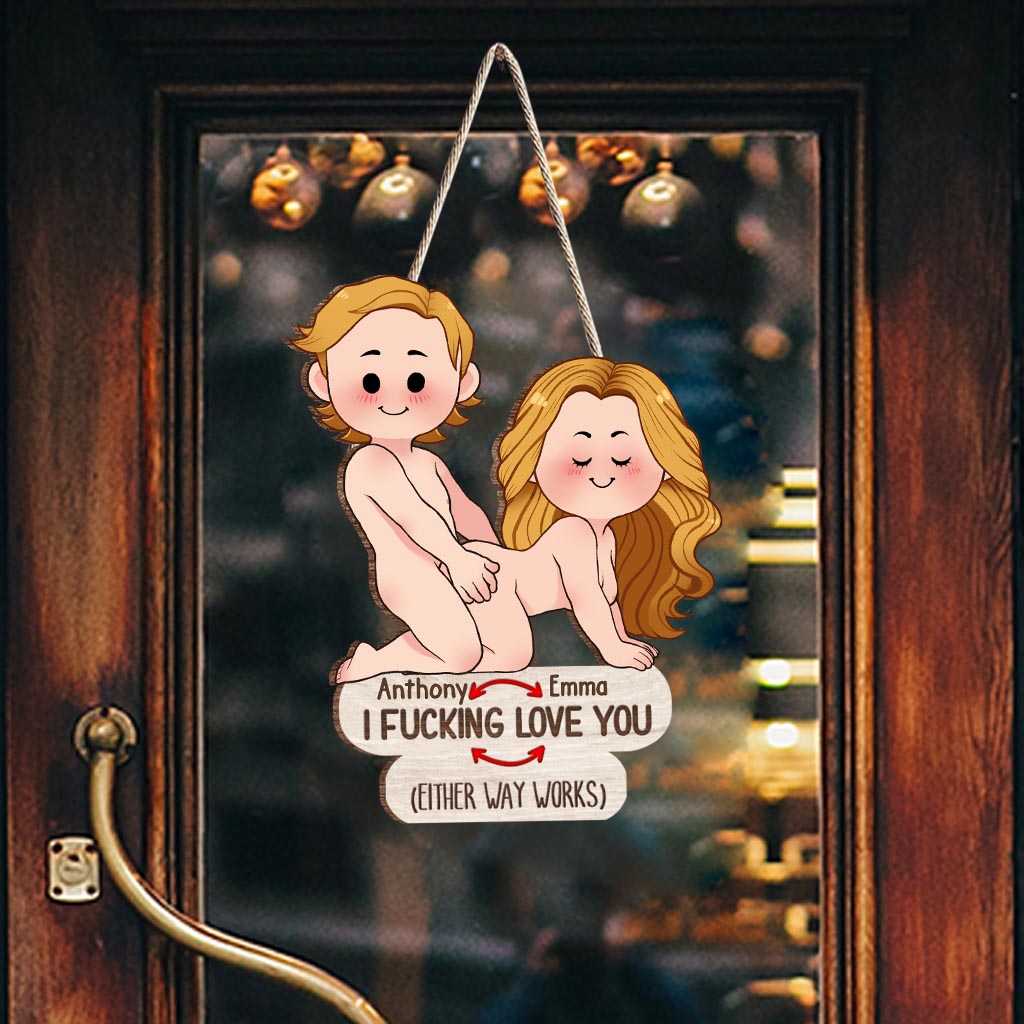 Je t'aime - cadeau pour mari, femme, petit ami, petite amie - Panneau en bois personnalisé - Forme sur mesure