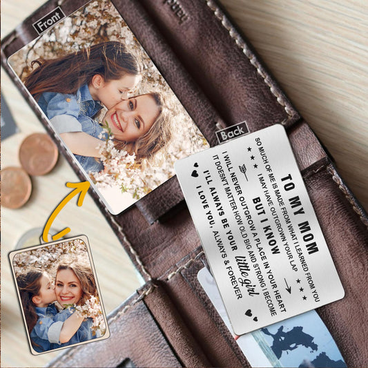 À mon papa - Cadeau pour papa, grand-mère, grand-père, maman, oncle, tante - Carte personnalisée à glisser dans un portefeuille