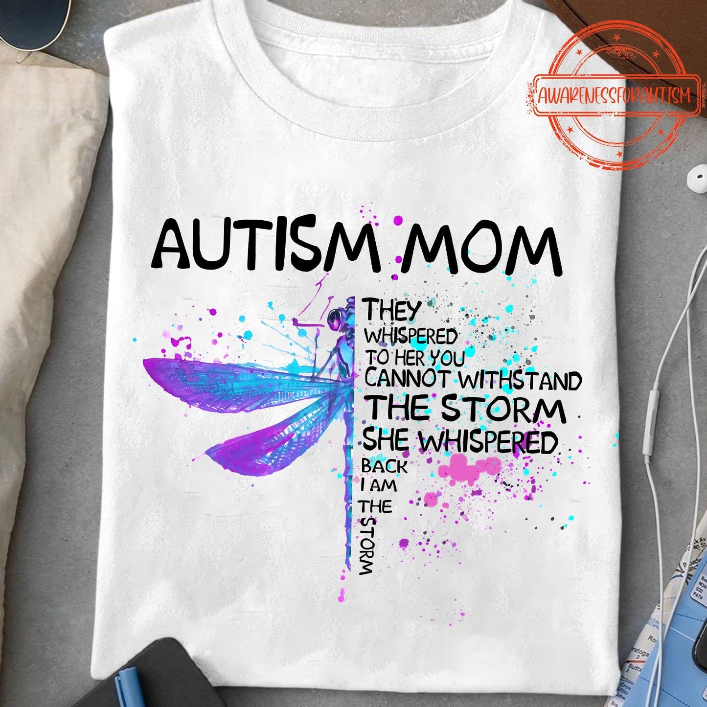 T-shirt et sweat-shirt « Maman d’enfant autiste » pour la sensibilisation à l’autisme 0523