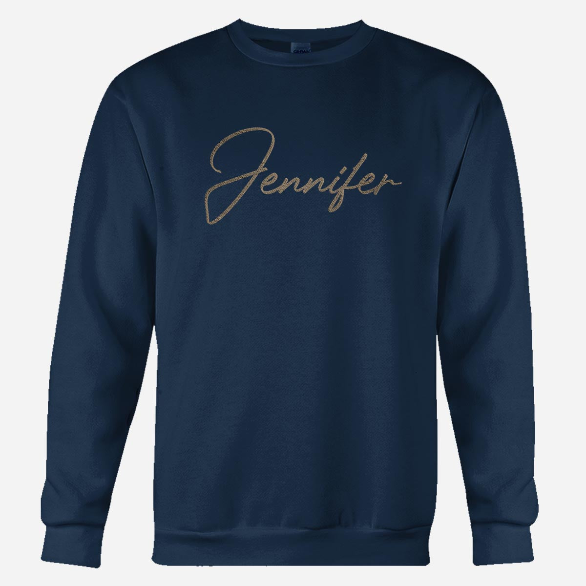 Custom Name - Personalized Couple Embroidered Sweater