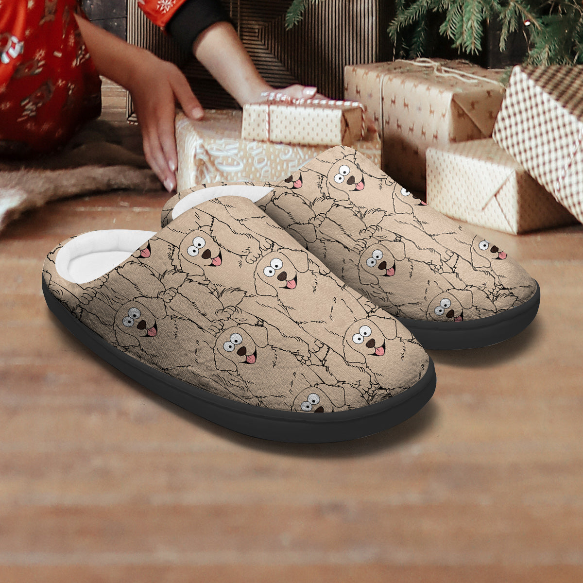 Pantoufles personnalisées pour chats et chiens aux expressions amusantes - Pour les amoureux des animaux