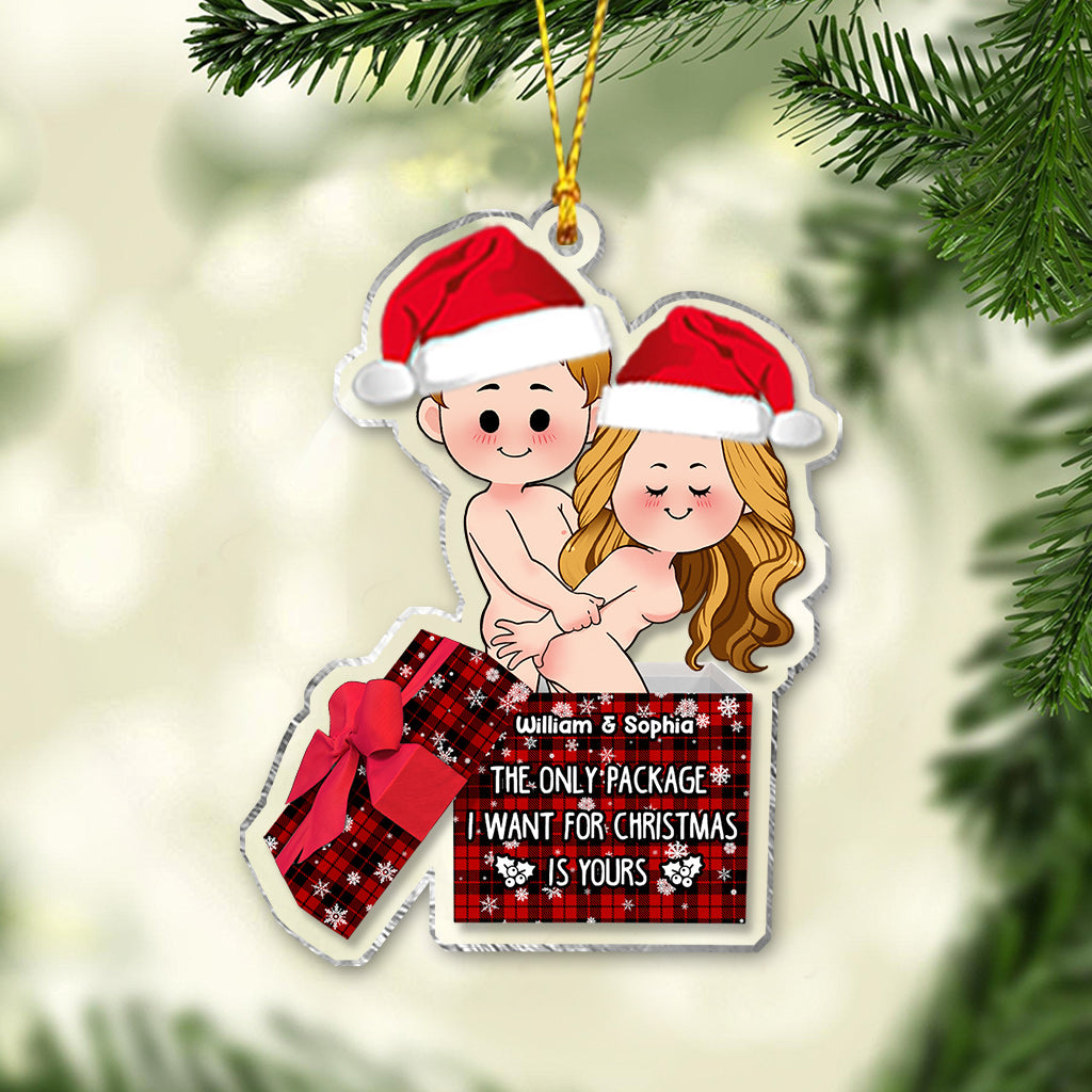 Le seul cadeau que je veux pour Noël, c'est le tien - Ornement personnalisé pour couple