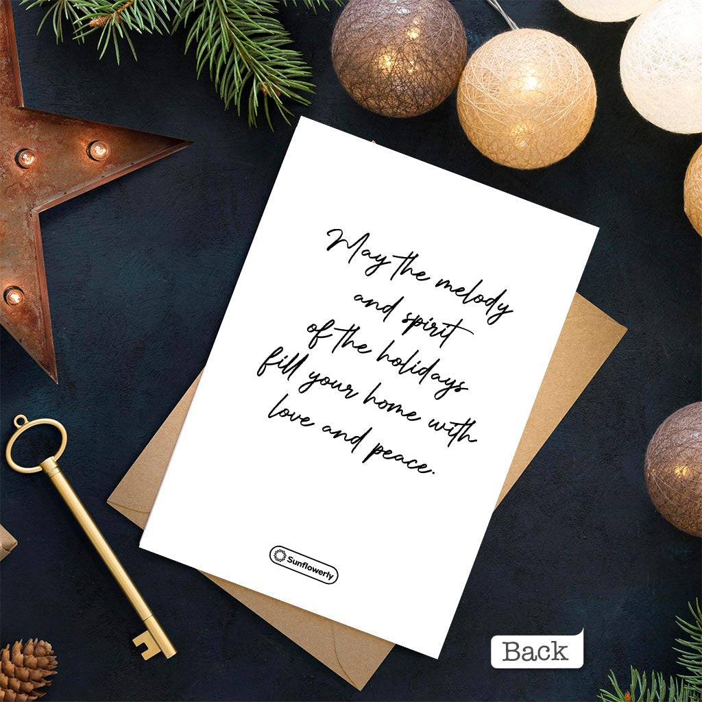 Joyeux Noël - Carte de vœux familiale personnalisée