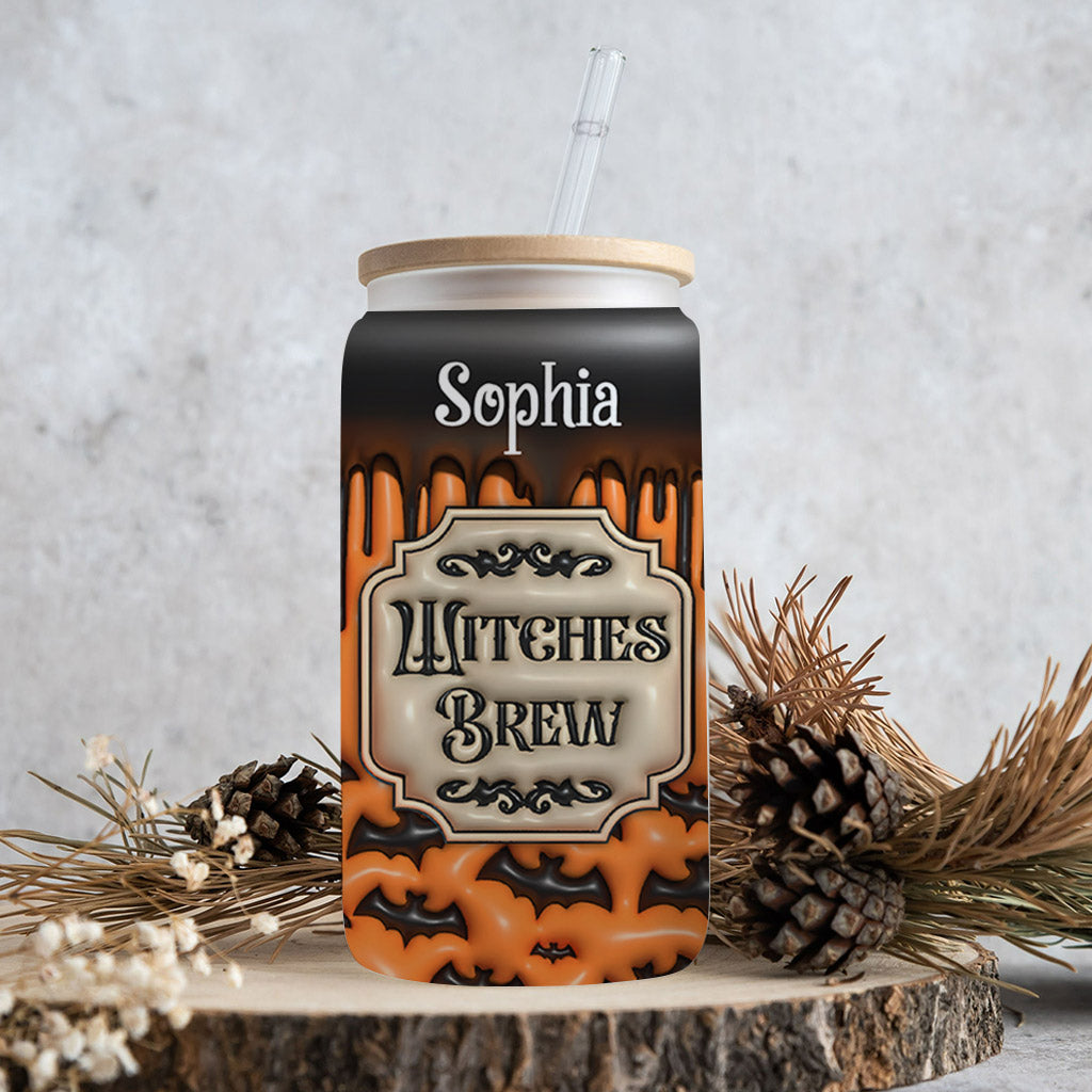Witches Brew - Personalized Witch Can Glass