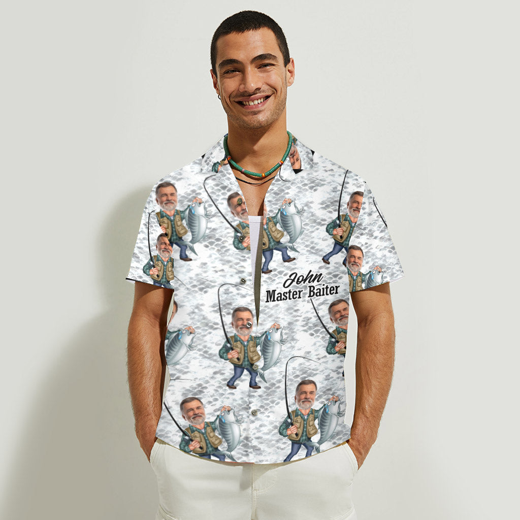 Chemise hawaïenne de pêche personnalisée Master Baiter