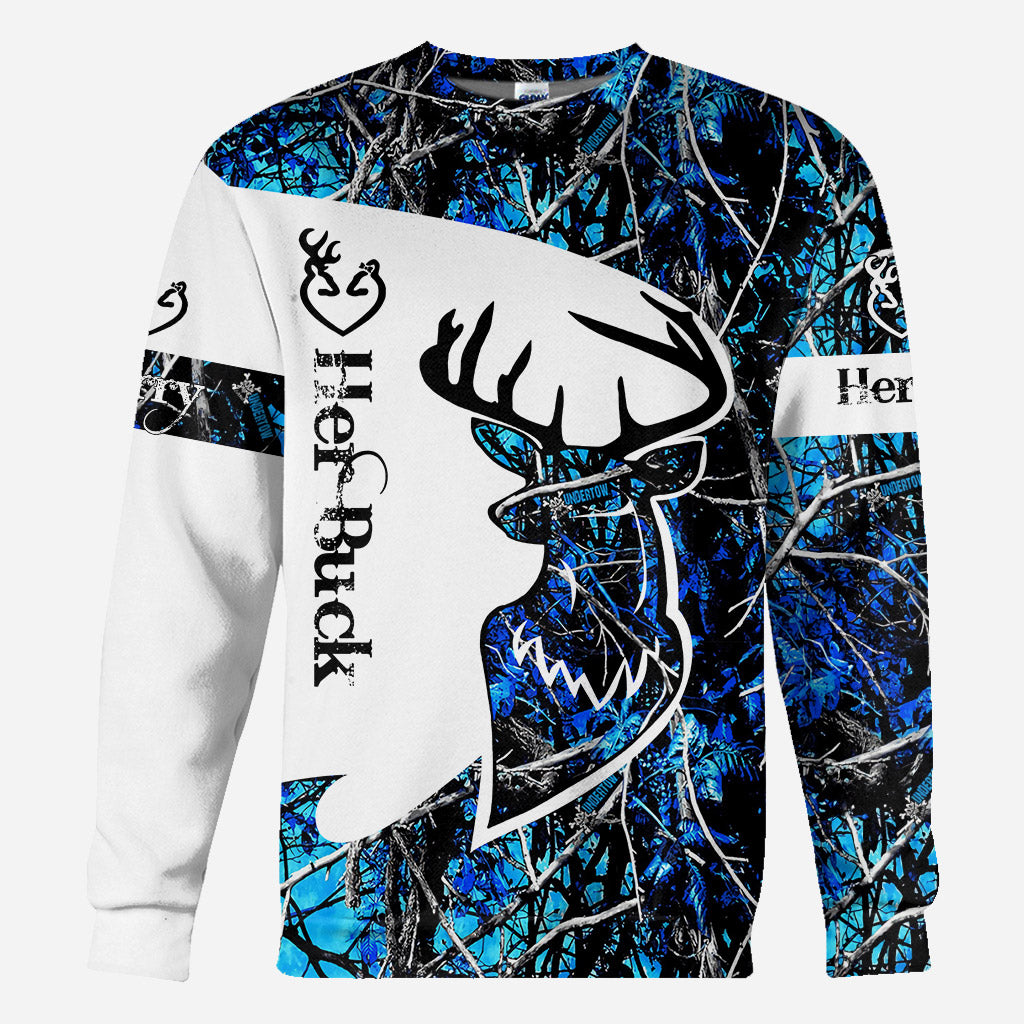 Son cerf, sa biche - T-shirt de chasse personnalisé