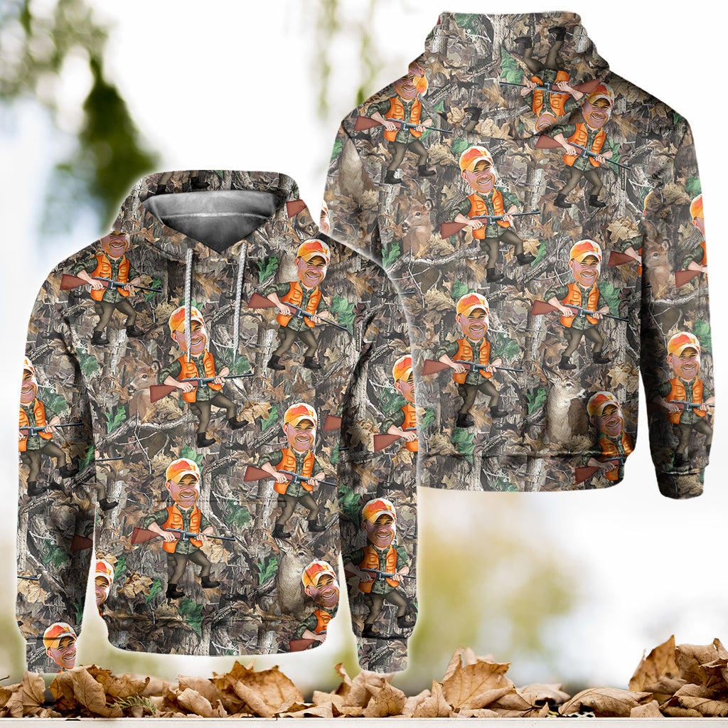 Photo Inserted Hunter - Personalized Hunting All Over Shirt