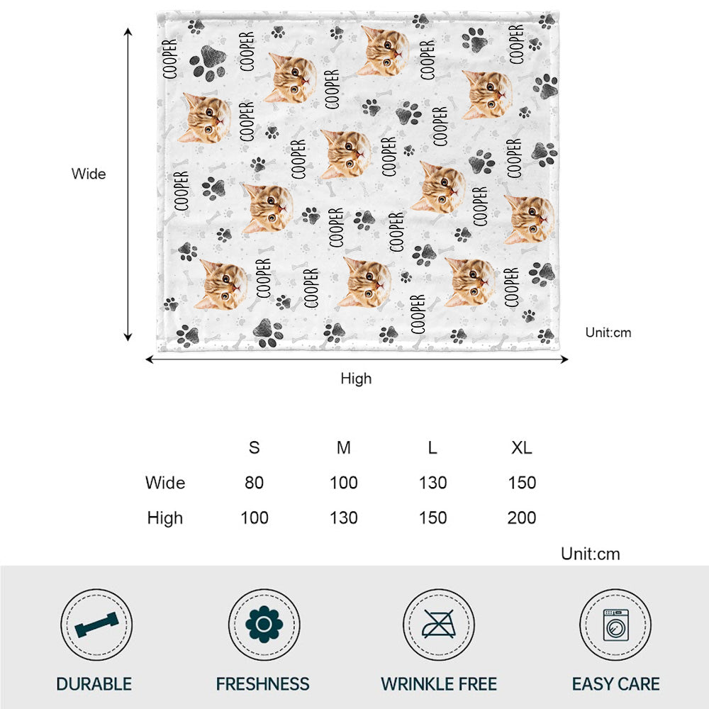 Couverture pour chat personnalisée à motifs colorés