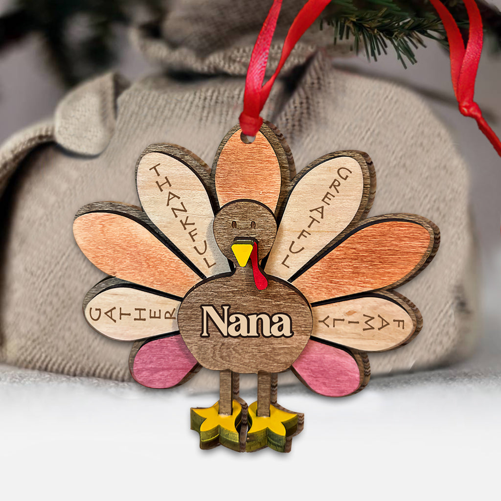 Thankful Grandma - Gift for grandma - Personalized Ornament