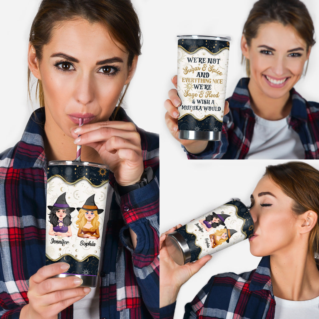 Nous ne sommes pas du sucre et des épices - Gobelet de sorcière personnalisé