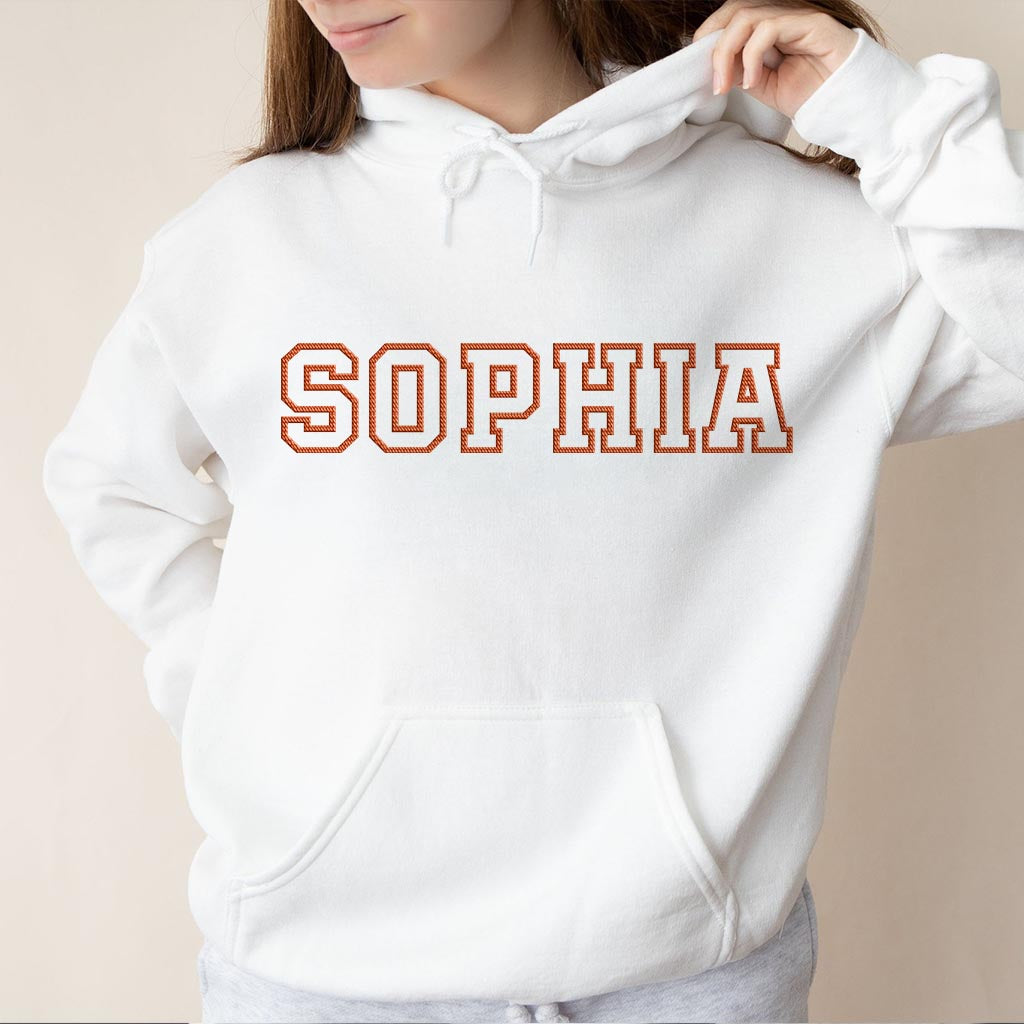 Sweat à capuche brodé personnalisé avec nom - Belle-mère