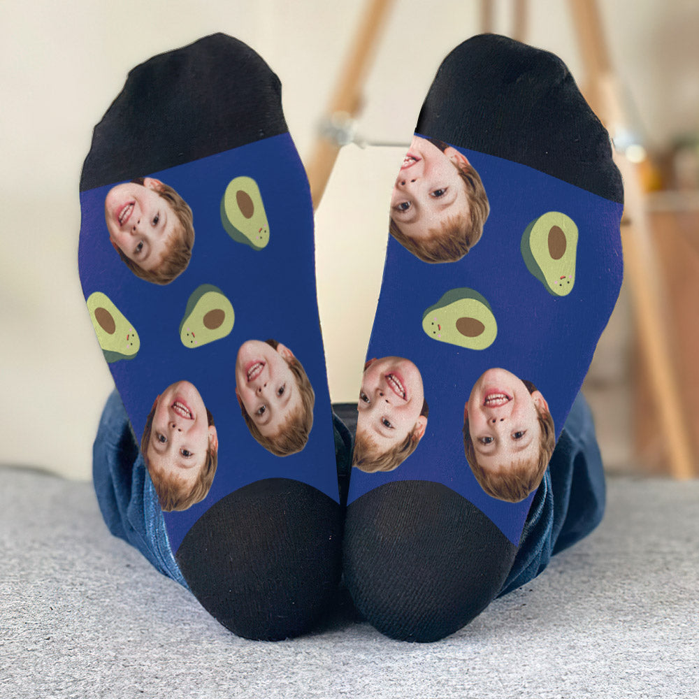 Chaussettes personnalisées pour fils à motif d'icônes amusantes