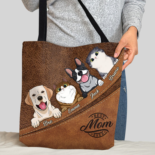 Meilleure maman du monde - Sac fourre-tout personnalisé pour chien