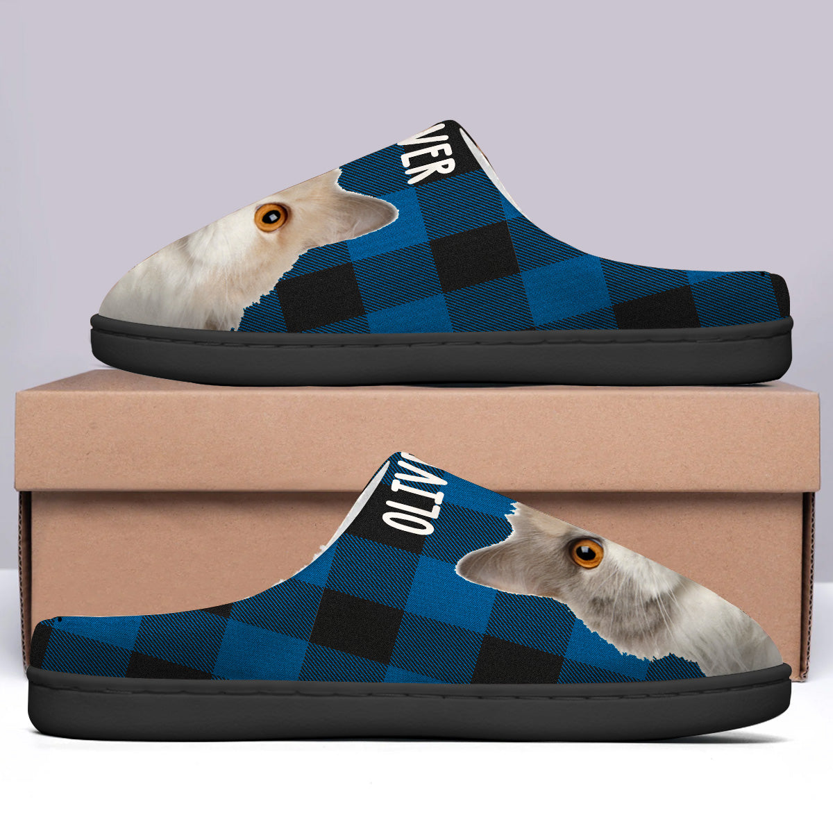 Pantoufles personnalisées pour chat