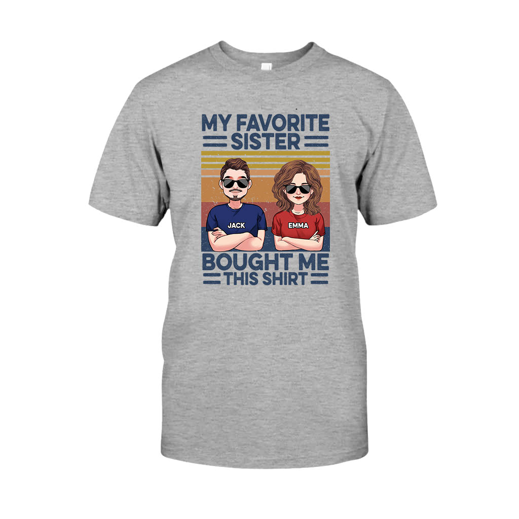 Favorite Sister - Personalized Sibling T-shirt & Hoodie
