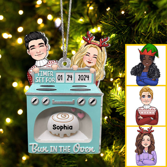 Petit pain au four - Cadeau de naissance - Ornement personnalisé