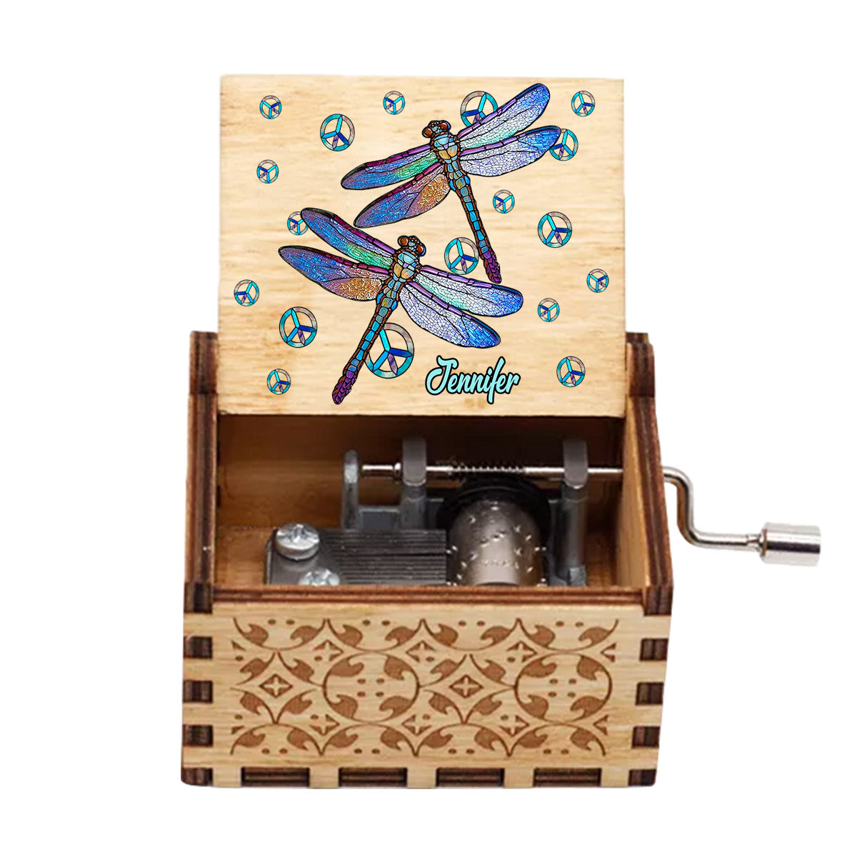 Hippie Soul - Boîte à musique à manivelle personnalisée Hippie Soul