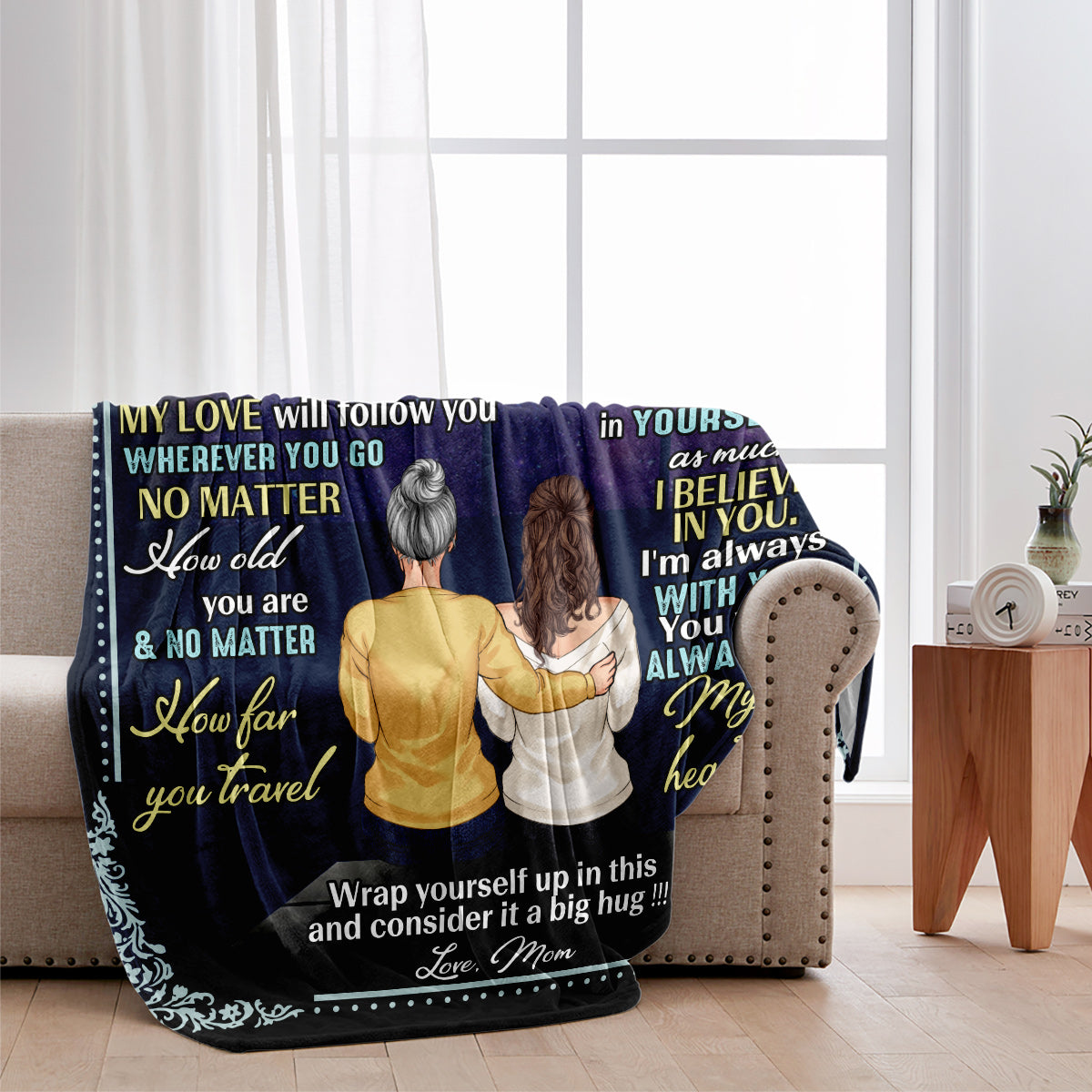 To My Daughter - Personalized Daughter Blanket