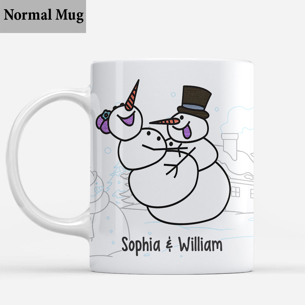 Tout ce que je veux pour Noël - Mug personnalisé pour couple