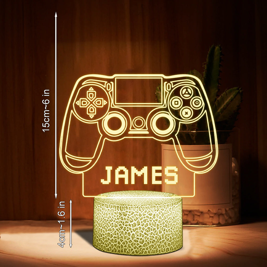 Salle de jeux - Plaque lumineuse personnalisée en forme de jeu vidéo