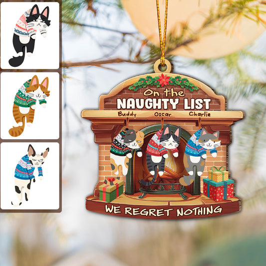 Naughty Cat - Personalized Cat Ornament