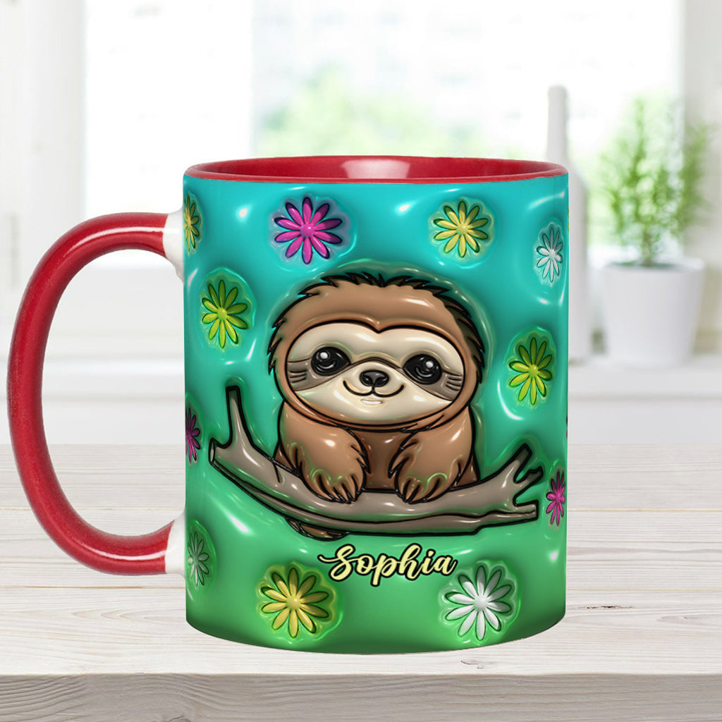 Mug personnalisé paresseux mignon