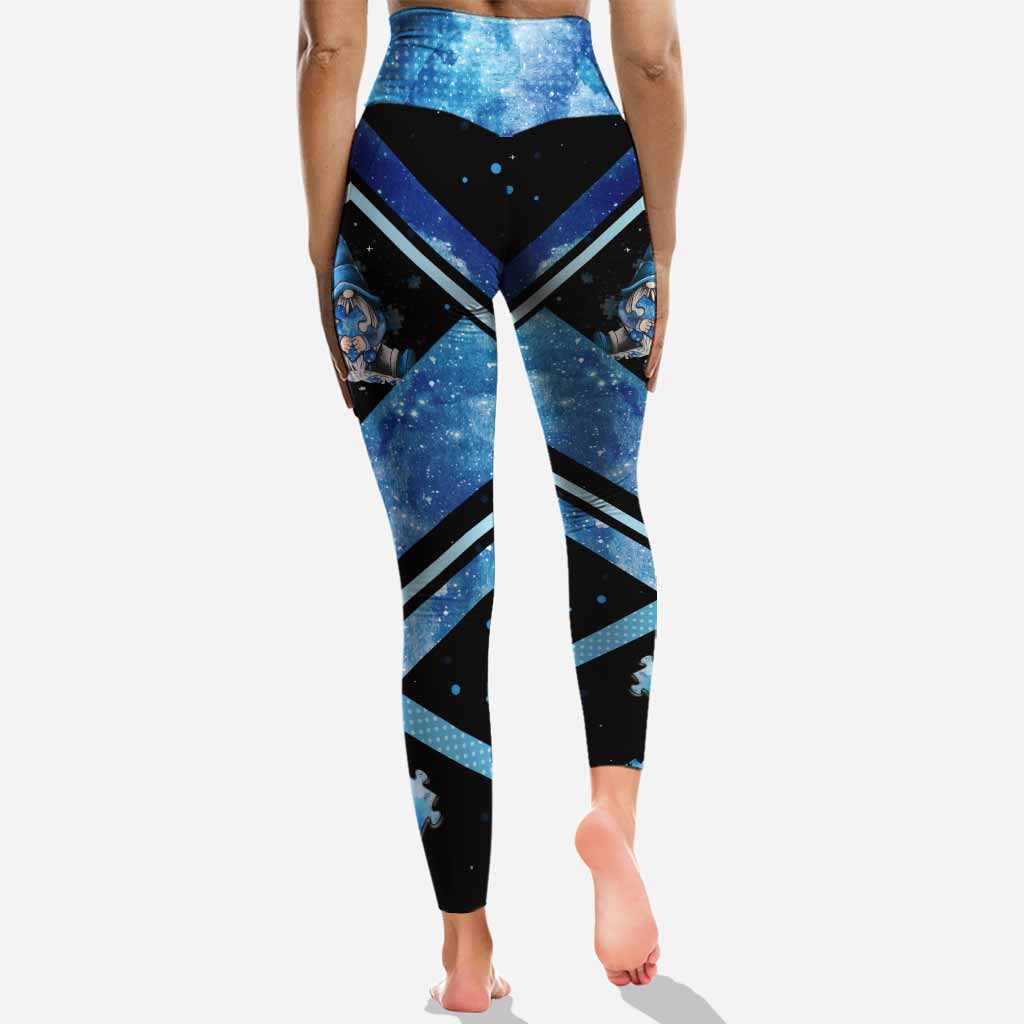 L'amour n'a pas besoin de mots - Sweat à capuche et legging personnalisés pour la sensibilisation à l'autisme