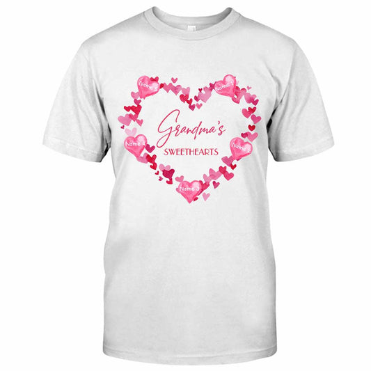 Les amoureux de grand-mère - T-shirt et sweat à capuche personnalisés pour la Saint-Valentin.